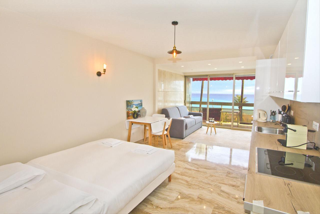 Promenade Holiday - Cosy Sea Front Studio Ница Екстериор снимка